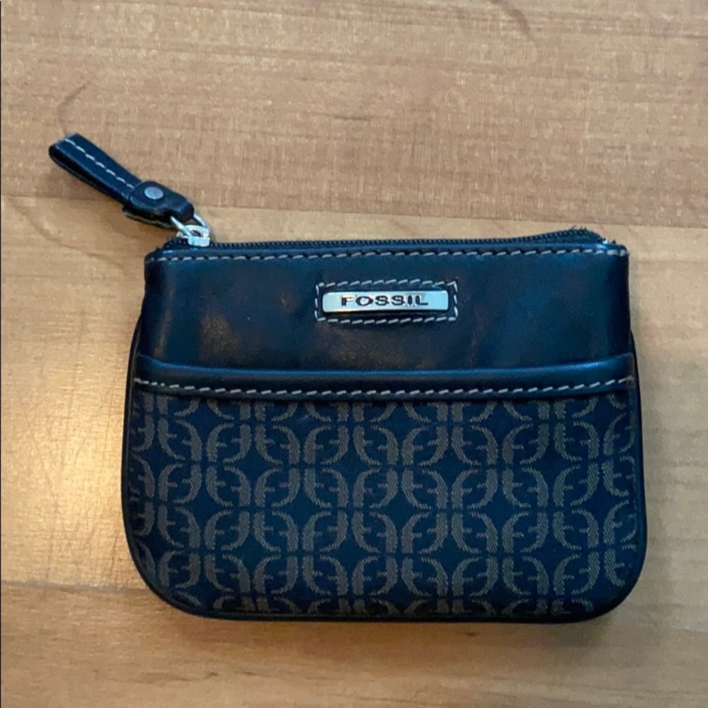 Fossil Coin Purse / Mini-Wallet - dark brown